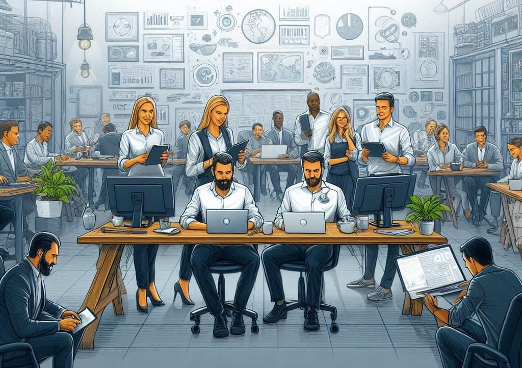 Our team at work